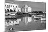 Harbor Scene with Small Boats and Whitewash Church in Greece., 1930 (Photo)-Maynard Owen Williams-Mounted Giclee Print