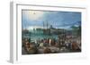 Harbor Scene with St. Paul's Departure from Caesarea, 1596-Jan the Elder Brueghel-Framed Giclee Print