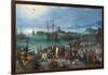 Harbor Scene with St. Paul's Departure from Caesarea, 1596-Jan the Elder Brueghel-Framed Giclee Print