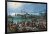 Harbor Scene with St. Paul's Departure from Caesarea, 1596-Jan the Elder Brueghel-Framed Giclee Print