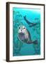 Harbor Seals-Lantern Press-Framed Art Print