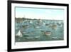 Harbor Showing Causeway, Marblehead, Mass.-null-Framed Art Print