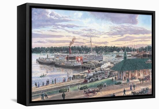 Harbor Springs Mich.-Stanton Manolakas-Framed Stretched Canvas