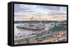 Harbor Springs Mich.-Stanton Manolakas-Framed Stretched Canvas