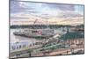 Harbor Springs Mich.-Stanton Manolakas-Mounted Premium Giclee Print