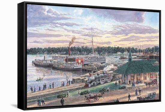 Harbor Springs Mich.-Stanton Manolakas-Framed Stretched Canvas