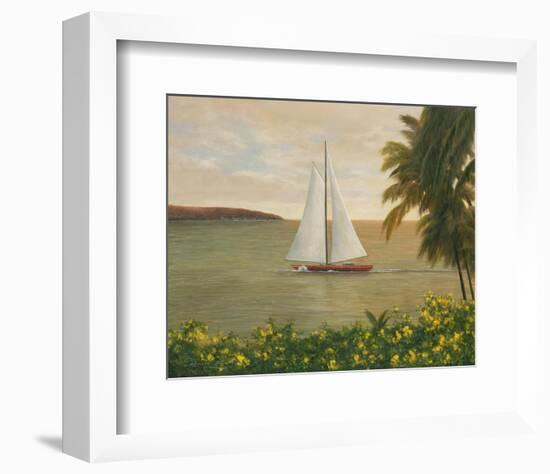 Harbor Sunset-Diane Romanello-Framed Art Print