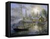 Harbor Town-Nicky Boehme-Framed Stretched Canvas