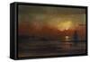 Harbor View at Sunset-Martin Johnson Heade-Framed Stretched Canvas