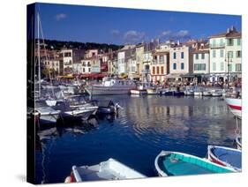 Harbor View, Cassis, France-Walter Bibikow-Stretched Canvas