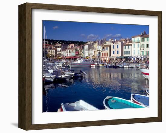 Harbor View, Cassis, France-Walter Bibikow-Framed Premium Photographic Print