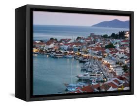 Harbor View, Pythagorio, Samos, Aegean Islands, Greece-Walter Bibikow-Framed Stretched Canvas