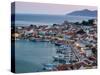 Harbor View, Pythagorio, Samos, Aegean Islands, Greece-Walter Bibikow-Stretched Canvas