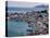 Harbor View, Pythagorio, Samos, Aegean Islands, Greece-Walter Bibikow-Stretched Canvas