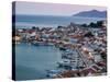 Harbor View, Pythagorio, Samos, Aegean Islands, Greece-Walter Bibikow-Stretched Canvas