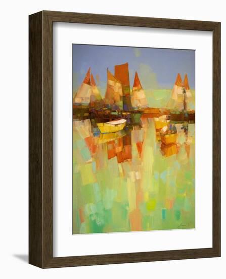 Harbor-Vahe Yeremyan-Framed Art Print