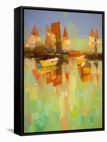 Harbor-Vahe Yeremyan-Framed Stretched Canvas