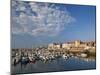 Harborfront Buildings, Gijon, Spain-Walter Bibikow-Mounted Premium Photographic Print