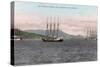 Harborview of Bay and Mt. Tamalpais - San Francisco, CA-Lantern Press-Stretched Canvas