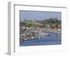 Harbour, Abbey and St. Mary's Church, Whitby, Yorkshire, England, UK, Europe-Michael Short-Framed Photographic Print