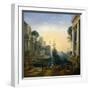 Harbour' after Claude Lorraine, C1820-Clause Lorraine-Framed Giclee Print