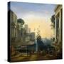 Harbour' after Claude Lorraine, C1820-Clause Lorraine-Stretched Canvas