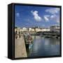 Harbour and Abbey, St. Martin, Ile de Re, Poitou-Charentes, France, Europe-Stuart Black-Framed Stretched Canvas