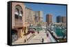 Harbour and Architecture, the Pearl, Doha, Qatar, Middle East-Frank Fell-Framed Stretched Canvas