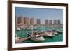 Harbour and Architecture, the Pearl, Doha, Qatar, Middle East-Frank Fell-Framed Photographic Print