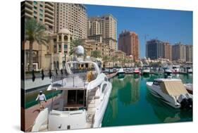 Harbour and Architecture, the Pearl, Doha, Qatar, Middle East-Frank Fell-Stretched Canvas