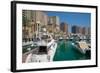 Harbour and Architecture, the Pearl, Doha, Qatar, Middle East-Frank Fell-Framed Photographic Print