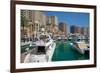 Harbour and Architecture, the Pearl, Doha, Qatar, Middle East-Frank Fell-Framed Photographic Print