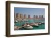 Harbour and Architecture, the Pearl, Doha, Qatar, Middle East-Frank Fell-Framed Photographic Print