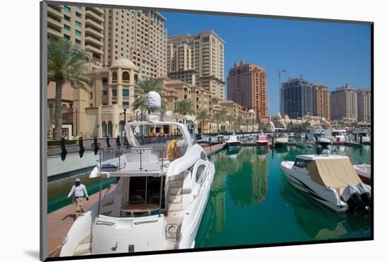 Harbour and Architecture, the Pearl, Doha, Qatar, Middle East-Frank Fell-Mounted Photographic Print