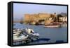 Harbour and Castle, Kyrenia (Girne), North Cyprus-Peter Thompson-Framed Stretched Canvas