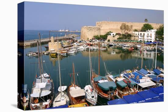 Harbour and Castle, Kyrenia (Girne), North Cyprus-Peter Thompson-Stretched Canvas