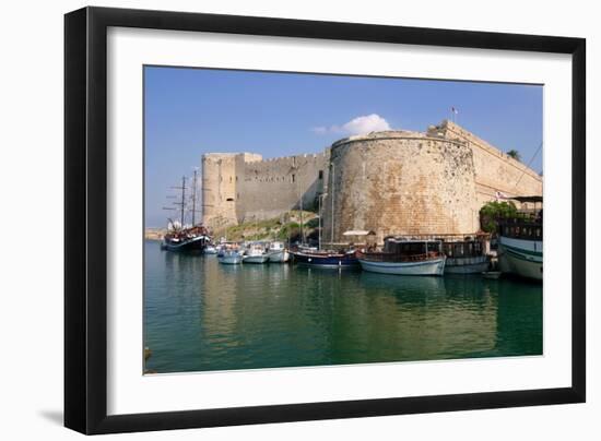 Harbour and Castle, Kyrenia (Girne), North Cyprus-Peter Thompson-Framed Photographic Print