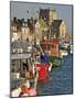 Harbour and Fishing Boats With Houses and Church in the Background, Barfleur, Normandy, France-Guy Thouvenin-Mounted Photographic Print