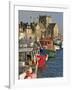 Harbour and Fishing Boats With Houses and Church in the Background, Barfleur, Normandy, France-Guy Thouvenin-Framed Photographic Print