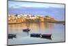 Harbour and Fishing Boats with Oudaia Kasbah and Coastline in Background, Rabat, Morocco-Neil Farrin-Mounted Photographic Print