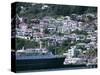 Harbour and Houses, Wellington, North Island, New Zealand-Adam Woolfitt-Stretched Canvas