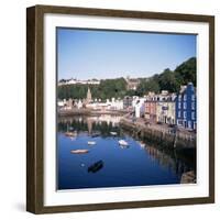 Harbour and Main Street, Tobermory, Island of Mull, Argyllshire, Inner Hebrides, Scotland-Geoff Renner-Framed Photographic Print