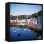 Harbour and Main Street, Tobermory, Island of Mull, Argyllshire, Inner Hebrides, Scotland-Geoff Renner-Framed Stretched Canvas