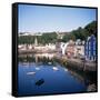 Harbour and Main Street, Tobermory, Island of Mull, Argyllshire, Inner Hebrides, Scotland-Geoff Renner-Framed Stretched Canvas