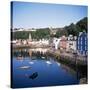 Harbour and Main Street, Tobermory, Island of Mull, Argyllshire, Inner Hebrides, Scotland-Geoff Renner-Stretched Canvas