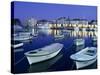 Harbour and Old Town at Dusk, Budva, the Budva Riviera, Montenegro, Europe-Stuart Black-Stretched Canvas