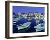 Harbour and Old Town at Dusk, Budva, the Budva Riviera, Montenegro, Europe-Stuart Black-Framed Photographic Print