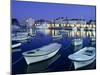 Harbour and Old Town at Dusk, Budva, the Budva Riviera, Montenegro, Europe-Stuart Black-Mounted Photographic Print