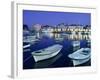 Harbour and Old Town at Dusk, Budva, the Budva Riviera, Montenegro, Europe-Stuart Black-Framed Photographic Print