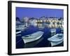 Harbour and Old Town at Dusk, Budva, the Budva Riviera, Montenegro, Europe-Stuart Black-Framed Photographic Print